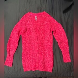 Aeropostale Vibrant Pink Cardigan